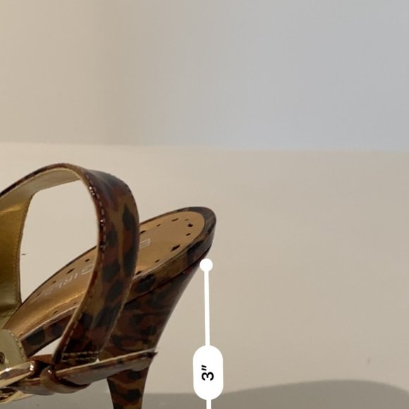 🎉Host Pick 🎉 BCBGirls Leopard Print Peep Toe Stiletto Heeled Sandal Size 9.5 - Picture 11 of 11